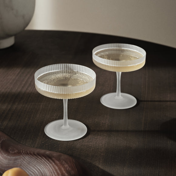 Ripple Champagne Saucer (Set of 2)