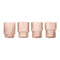 Ripple Glass (Set of 4)  option Blush