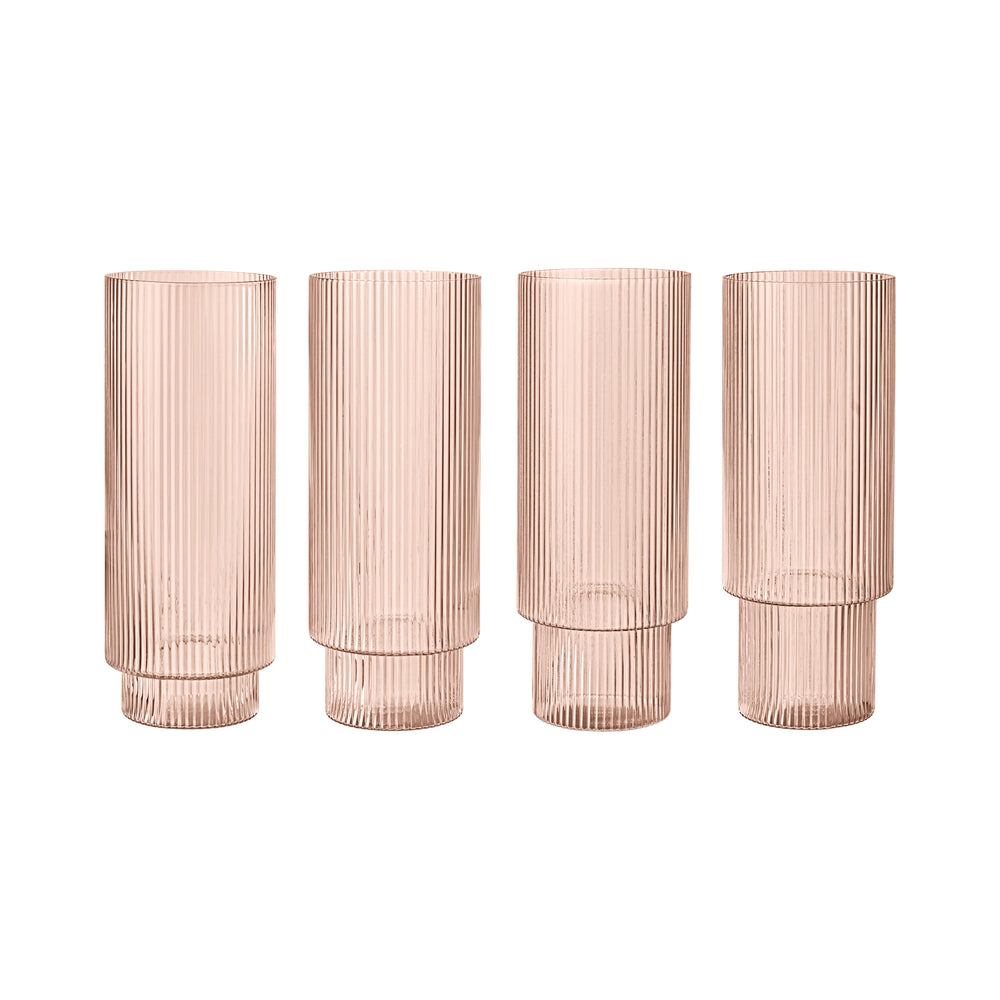 Ripple Long Drink Glass (Set of 4)