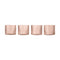 Ripple Low Glass (Set of 4)  option Blush
