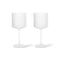 Ripple Red Wine Glass (Set of 2)  option Frosted