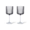Ripple Red Wine Glass (Set of 2)  option Smoked Grey