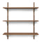 Sector Triple Shelf  option Smoked Oak / Brass