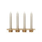 Soothe 4 Candle Holder  option Brass