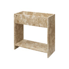 Stone Outdoor Plant Box with Shelf