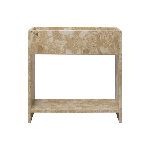 Stone Outdoor Plant Box with Shelf