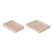 Mist Rectangular Tray (Set of 2)  option Pearl