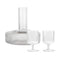 Ripple Wine Carafe and Glasses Gift Set  option Clear