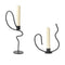 Valse Candle Holder (Set of 2)  option Low and High (2 of each size)