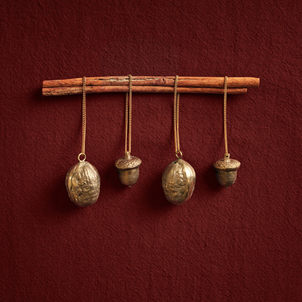 Walnut Ornament (Set of 4)