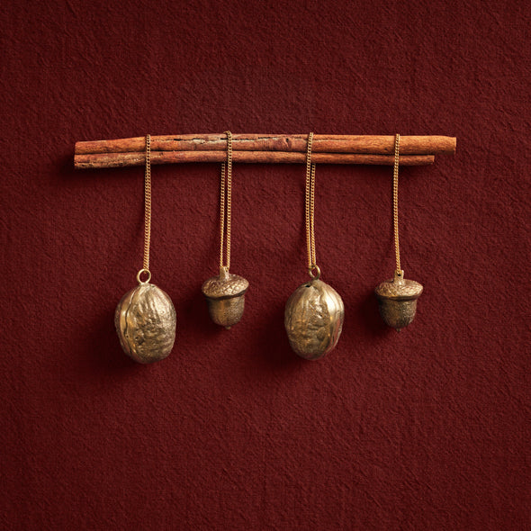 Walnut Ornament (Set of 4)