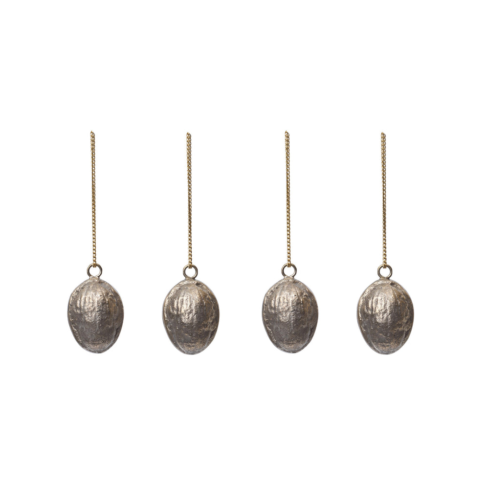 Walnut Ornament (Set of 4)