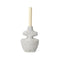 Yara Candle Holder (Set of 2)  option Grey Pumice / Medium: 6.9 in height