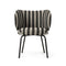 Rico Dining Chair  option Louisiana Sand/Black / Black