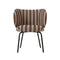Rico Dining Chair  option Louisiana Sand/Chocolate / Black