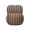 Rico Piccolo Lounge Chair  option Louisiana Sand/Chocolate