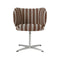 Rico Swivel Dining Chair  option Louisiana Sand/Chocolate