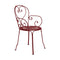 1900 Armchair (Set of 2)  option Chili Red (Textured)