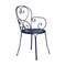 1900 Armchair (Set of 2)  option Deep Blue (Textured)