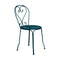 1900 Side Chair (Set of 2)  option Acapulco Blue (Textured)