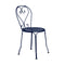 1900 Side Chair (Set of 2)  option Deep Blue (Textured)