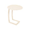 Alize Offset Side Table  option Latte Beige (Textured)