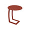 Alize Offset Side Table  option Red Ochre (Textured)