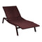 Alize Sunlounger  option Black Cherry (Textured) - Stereo Fabric