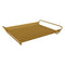 Alto Metal Tray with Open Handles  option Gingerbread (Textured)