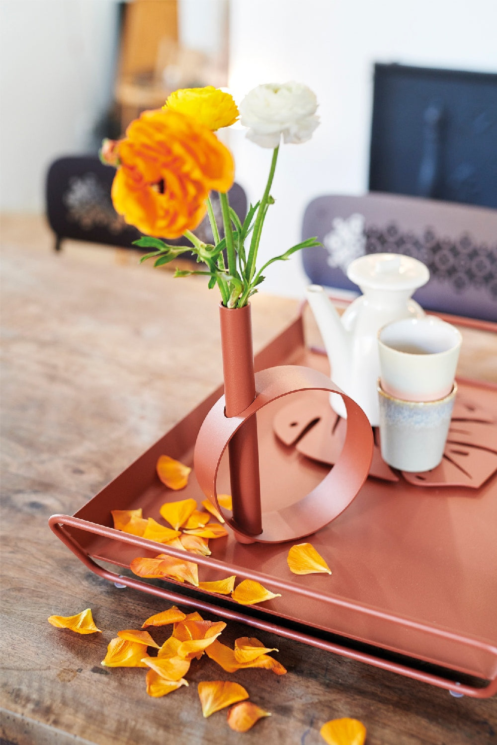 Alto Metal Tray with Open Handles