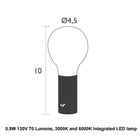 Aplo Upright Stand with Lamp