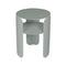 Bebop Side Table with Shelf  option Lapilli Grey (Textured)