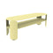 BeBop Low Console Table  option Frosted Lemon (Textured)