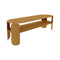 BeBop Low Console Table  option Gingerbread (Textured)