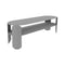 BeBop Low Console Table  option Lapilli Grey (Textured)
