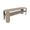 BeBop Low Console Table  option Nutmeg (Speckled Textured)