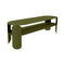 BeBop Low Console Table  option Pesto (Textured)