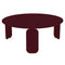 BeBop Round Low Table  option Black Cherry (Textured)