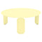 BeBop Round Low Table  option Frosted Lemon (Textured)
