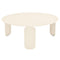 BeBop Round Low Table  option Latte Beige (Textured)