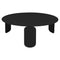 BeBop Round Low Table  option Liquorice (Textured)