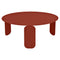BeBop Round Low Table  option Red Ochre (Textured)