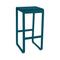 Bellevie Bar Stool without Backrest  option Acapulco Blue (Textured)