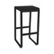 Bellevie Bar Stool without Backrest  option Liquorice (Textured)