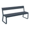 Bellevie Bench with Back  option Anthracite (Speckled Textured)