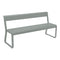 Bellevie Bench with Back  option Lapilli Grey (Textured)