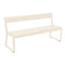 Bellevie Outdoor Bench with Back  option Latte Beige (Textured)