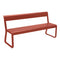 Bellevie Bench with Back  option Red Ochre (Textured)
