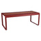 Bellevie Dining Table with Storage  option Chili Red (Textured)