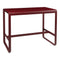 Bellevie High Dining Table  option Chili Red (Textured)